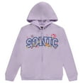 thumbnail image 3 of Sonic the Hedgehog Girls Embroidered Zip Hoodie and Graphic Tee Set, 2-Piece, Sizes 4-20, 3 of 8
