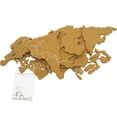thumbnail image 3 of KAKOWELY 1 Set World Map Cork Board Self Adhesive Cork Pin Board Cork Message Board,27.56X"X15.75"X0.24", 3 of 5
