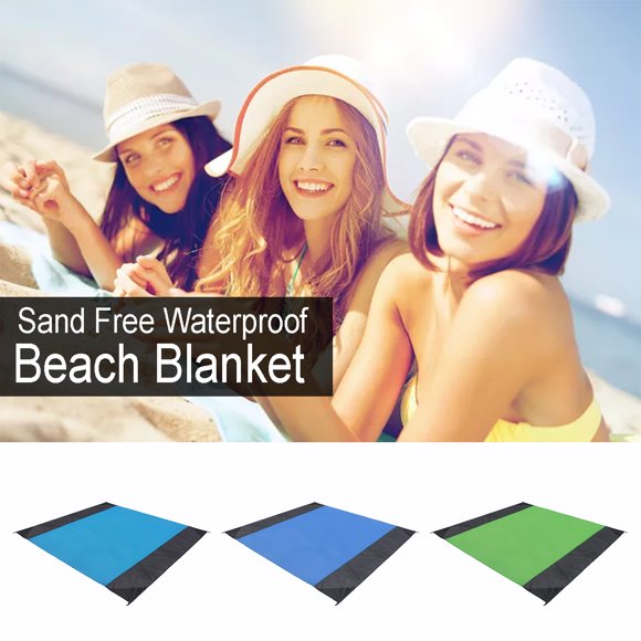 82.7*78.7" Portable Beach Blanket Sand Proof Waterproof Camp Picnic Tapestry Mat