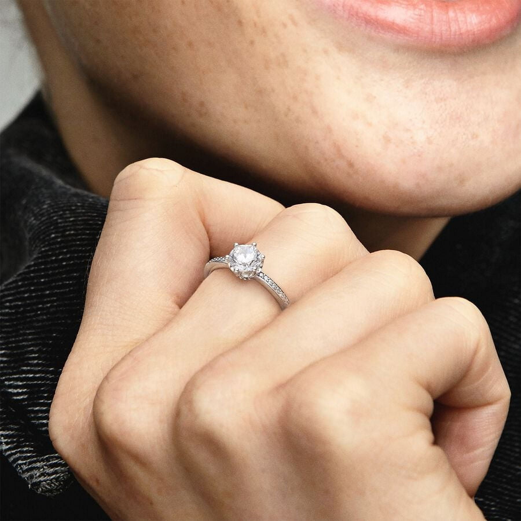 PANDORA Clear Sparkling Crown Ring Size 8.5 - 198289CZ-58 PANDORA Clear Sparkling Crown Ring Size 8.5 - 198289CZ-58