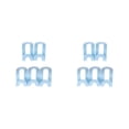 thumbnail image 2 of bedienty 5pcs Multi -function Wardrobe Space -saving Hanger Hook Coat Hook Plastic Closet Stack Hanger Rack Storage Wardrobe Organizer Blue 2Set, 2 of 6