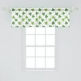 thumbnail image 2 of Ambesonne St. Patrick's Day Window Valance, Continuous Clover Luck Wealth Irish Traditional Pattern, Curtain Valance for Kitchen Bedroom Decor with Rod Pocket, 54" X 18", Lime Green Multicolor, 2 of 3