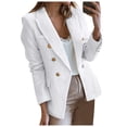 thumbnail image 1 of WEAIXIMIUNG Light Winter Jacket for Women Womens Casual Long Sleeve Double Open Front Jackets Work Suits, 1 of 5