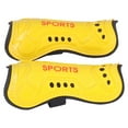 thumbnail image 3 of Leg Calf Protective Gear, 1 Pair One Size Shin Pads Protective  For Training Yellow, 3 of 8