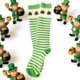 thumbnail image 4 of Uuiauoio 1 Pairs St.Patrick's Day Socks Shamrock-Clover-Stripe-Socks Irish-Green-Costume-Socks for St.Patrick's Day Mardi Gras, 4 of 6