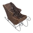 thumbnail image 6 of 2026 Christmas Indoor Home Decor Handcrafted Wicker Christmas Sleigh Basket Storage For Snacks And Gifts At Home Christmas Woven Storage Basket, 6 of 6