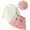 Pink, variant on KIDS Baby Girls Clothes 6-9 Months Infant Girl Fall Winter Warm Outfits Long Sleeve Tops + Plaid Skirt + Hat 3Pcs Set