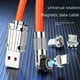 thumbnail image 1 of Cable de datos de succión magnético giratorio, carga rápida tipo C, adecuado para cable de datos de extensión de teléfono móvil Apple, Android, Huawei, 1 of 5