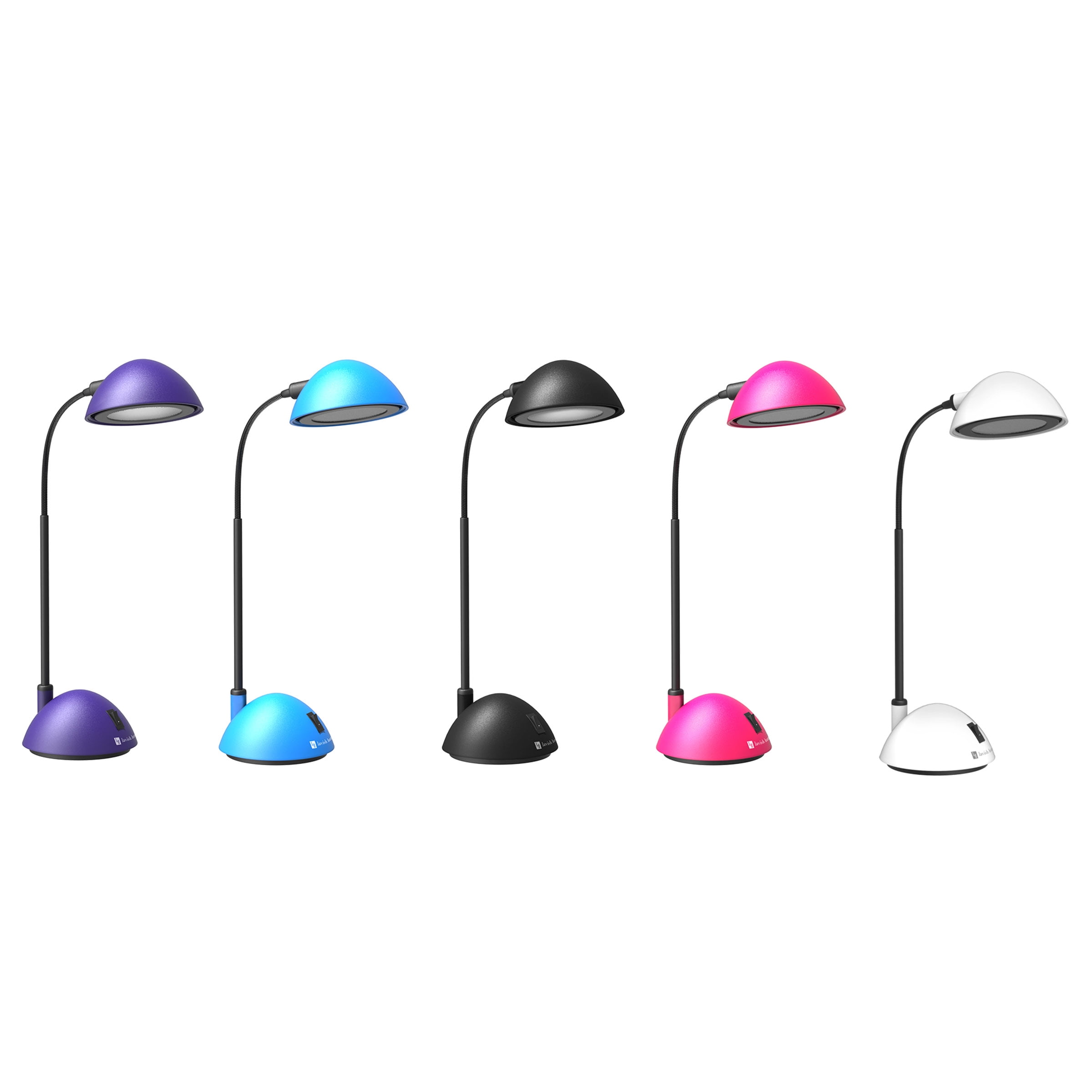 Desk Lamp Adjustable Gooseneck for Reading, Crafts, Writing- Modern Design Light for Bedroom, Home, Office, and Dorm by Lavish Home, Black