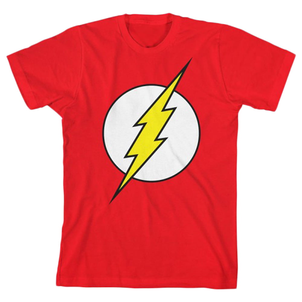 Bioworld - DC COMICS Flash Youth Boy Glow In The Dark T-Shirt - Walmart ...