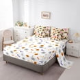 thumbnail image 5 of Feelyou Cartoon Ghost Witch Hat Twin Bedding, Cute Pumpkin Bat Bedding Comforter Set, Beige, Halloween Reversible, 7 Pieces, 5 of 7