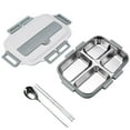 thumbnail image 2 of pstuiky Bento Lunch Box for Kids, Stainless Steel Insulated Multi Layer Bento Food Container Storage Lunch Box 1L Lunchbox Snack Packs Lunch Bag Hot Prices, 2 of 2