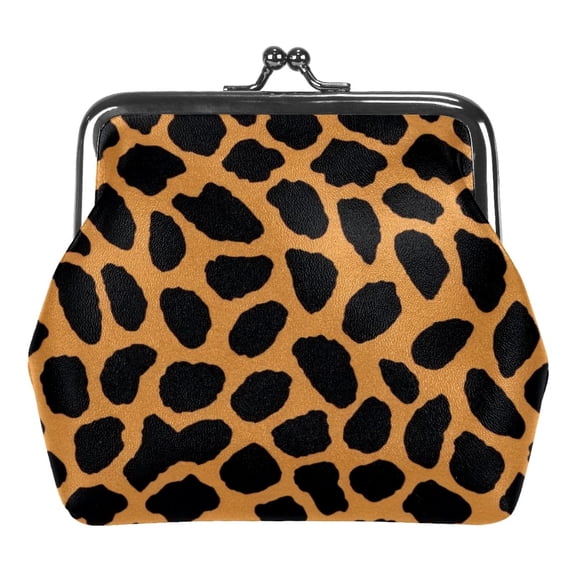 ERJLKXP Fashion Leopard Print Small Coin Purse & Pouchese for Women and Girls,Leather Coin Wallet Travel Essentials for Change, Keys, Lipstick