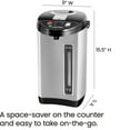 thumbnail image 4 of Chefman 5.3 Liter Electric Hot Water Pot with Safety Lock - Stainless Steel, New, 4 of 8