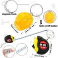 thumbnail image 3 of 90 Pcs Mini Construction Helmet Keychains Tape Screwdrivers Tool Adult Men Gifts Bulk for Easter Egg Stuffers Father's Day Construction Party Favors Gifts, 3 of 4
