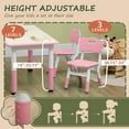 and Chair Set 5 Piece Toddler and Chair Set with 4 Chairs Adjustable