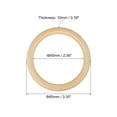 thumbnail image 2 of Uxcell 10 Pack 3.35" Natural Wood Rings, 10mm Thick Smooth Unfinished Wooden Circles, 2 of 7