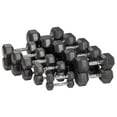 thumbnail image 5 of Signature Fitness Hex Dumbbells Strength Workout Equipment Set, 100 lbs, 5 of 6