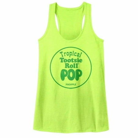 Tootsie Roll Brands Pineapple Ladies  Racerback Tank Top Shirt
