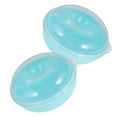 thumbnail image 1 of HEALEEP 2Pcs Donut Storage Container Sky Blue Transparent Food Preservation Bakery, 1 of 8