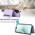thumbnail image 4 of For Iphone 16 Plus Ym006 Skin Feel Zipper Card Bag Phone Case With Dual,iPhone 12, 4 of 8