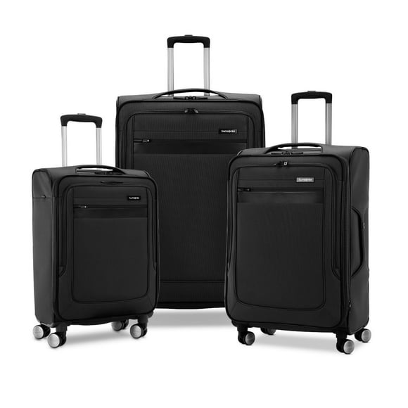 Luggage Samsonite Ascella 3.0 Softside, expandible, juego de 3 piezas, negro
