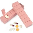 thumbnail image 1 of 7 Day Pill Organizer,Daily Pill Cases for Pills/Vitamin/Fish Oil/Supplements,2Pcs Weekly Pill Organizer, 1 of 7