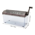 thumbnail image 4 of Paper Shredder Plastic Manual Operation Transparent A4 Cutting Machine Tool for Office Black, 4 of 4