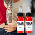 thumbnail image 2 of RAGUPEL Tattoo Ink,Fluid Application Black Tattoo Ink,Long-Lasting Rich Tattoo Supplies,True-Tone Dynamic Tattoo Ink for Professionals,Red, 2 of 7