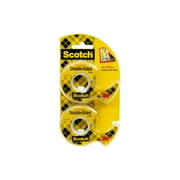 Scotch Double Sided Tape,  0.5 in. x 400 in., 2 Dispensers