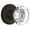 Oil-Rubbed Bronze, variant on Nostalgic Warehouse Clarcc_Psg_238_Nk Round Clear Crystal Passage Door Knob Set - Nickel