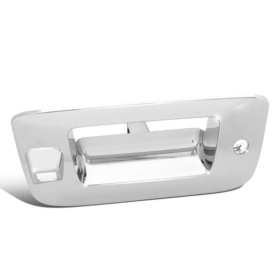 DNA Motoring OEM-THO-00030 For 2007-2014 GMC Sierra Chevy Silverado 1500-3500 Rear Chrome Handle Bezel with Keyhole