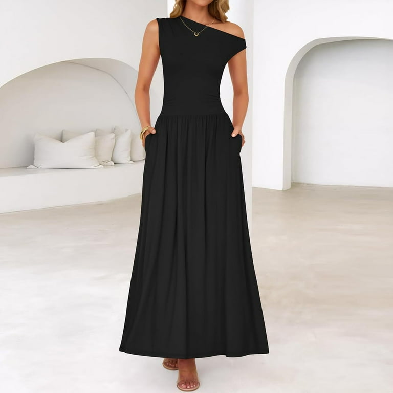 navy blue dress for baby girl Women's Twist Waist Cocktail Midi A-Line Dress main image 1