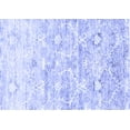 thumbnail image 1 of Ahgly Company Machine Washable Indoor Rectangle Abstract Blue Contemporary Area Rugs, 2' x 4', 1 of 4