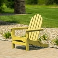 thumbnail image 5 of DuroGreen Adirondack Chair Set Made With All-Weather Tangent lumber, 2 Chairs, 1 Side Table, Oversized, High End Patio Furniture for Porch, Lawn, or Deck, No Maintenance, USA Made, Lemon Yellow, 5 of 6
