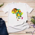 thumbnail image 1 of ALVORD Carte Rugissement Afrique Visage de Lion Reggae Rasta T-Shirt Cadeau Unisexe P-5TG, 1 of 3