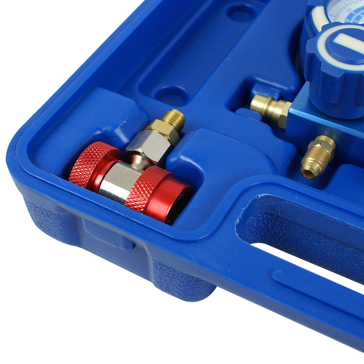 ZENY HVAC Manifold Gauge Set – Professional AC Refrigeration Kit for R134A, R410A, R22