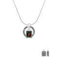 thumbnail image 2 of Delight Jewelry Silvertone Red Ladybug in Shadow Box Gymnastics Mom Ring Charm Necklace, 18", 2 of 4
