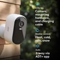 thumbnail image 2 of ADT Blu Outdoor Camera Kit, DIY Home Security with 2K Camera, Spotlight, Night Vision, and ADT+ App, (Plan Required), 2 of 9