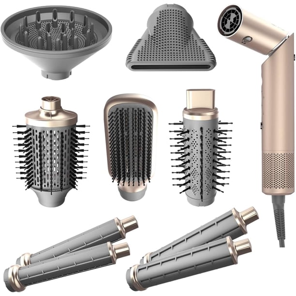 Multi Styler Gama Italy UniQ Flow 9 en 1 Efecto Coanda