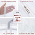 thumbnail image 4 of 5 uds fundas para ropa-a prueba de polvo/humedad como impermeables-fundas protectoras-cremallera transparente para trajes de camisa/abrigos JAMW Sencillez, 4 of 5