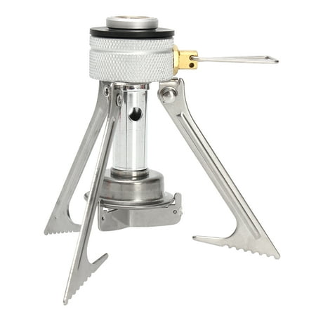 Camping Stove Portable Outdoor Backpacking Stove Ultralight Folding Tripod Furnace Collapsible Outdoor Gas Burner Cooking