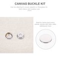 thumbnail image 2 of Shisuyan Stainless Steel Snap Button Kit Silver 152Pcs 8.2X0.7X0.5Cm, 2 of 8