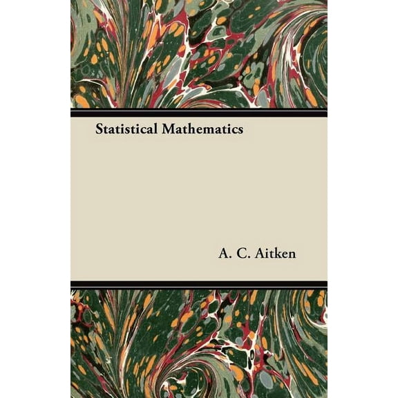 Statistical Mathematics (Paperback)