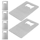 thumbnail image 2 of Juego de 6 abrebotellas de acero inoxidable tipo tarjeta de crédito, portátiles y prácticos para abrir botellas de cerveza, ideales para carteras, bolsos, restaurantes y bares., 2 of 8