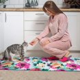 thumbnail image 3 of Pioneer Flower Floral Print Pattern Kitchen Rugs Sets Of 2,Anti Fatigue Kitchen Mat Rugs Non Slip Washable,Decorative Kitchen Floor Mats for Kitchen,Sink,Laundry,17"x30"+17"x47", 3 of 7