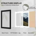 thumbnail image 3 of Behome Diploma Frame Set of 6, Black Certificate Frame, Display Pictures 5.9 x 7.8 with Mat or 7.3 x 9.8 Without Mat, for Wall and Tabletop, 3 of 8