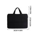 thumbnail image 3 of Weloille Padded Laptop Sleeve Bag, Shockproof Waterproof Notebook Computer Protective Case, Soft Lining Portable, for 13-16 Inch Laptop Storage Carrying Office Travel Business Use, 3 of 7