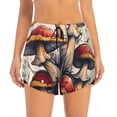 thumbnail image 2 of Balery Cute Forest Mushrooms Pantalones cortos deportivos para mujer con forro y dos bolsillos, elásticos, para entrenamiento, gimnasio, yoga-XX-Large, 2 of 7