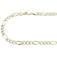thumbnail image 2 of 10K Yellow Gold Solid Diamond Cut Figaro Chain 6.50mm Necklace 26 Inches, 2 of 2